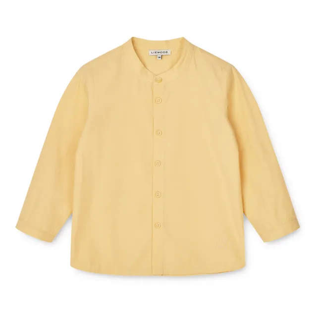 Camisa de manga larga de algodón orgánico Austin | Amarillo