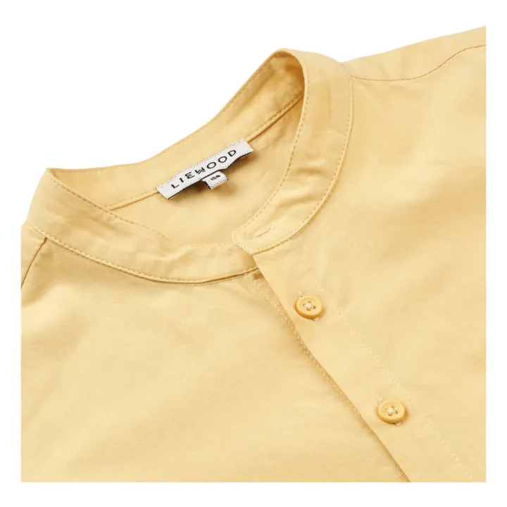Camicia a maniche lunghe in cotone organico Austin | Giallo- Immagine del prodotto n°1