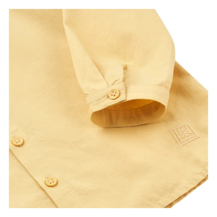 Camicia a maniche lunghe in cotone organico Austin | Giallo- Immagine del prodotto n°2