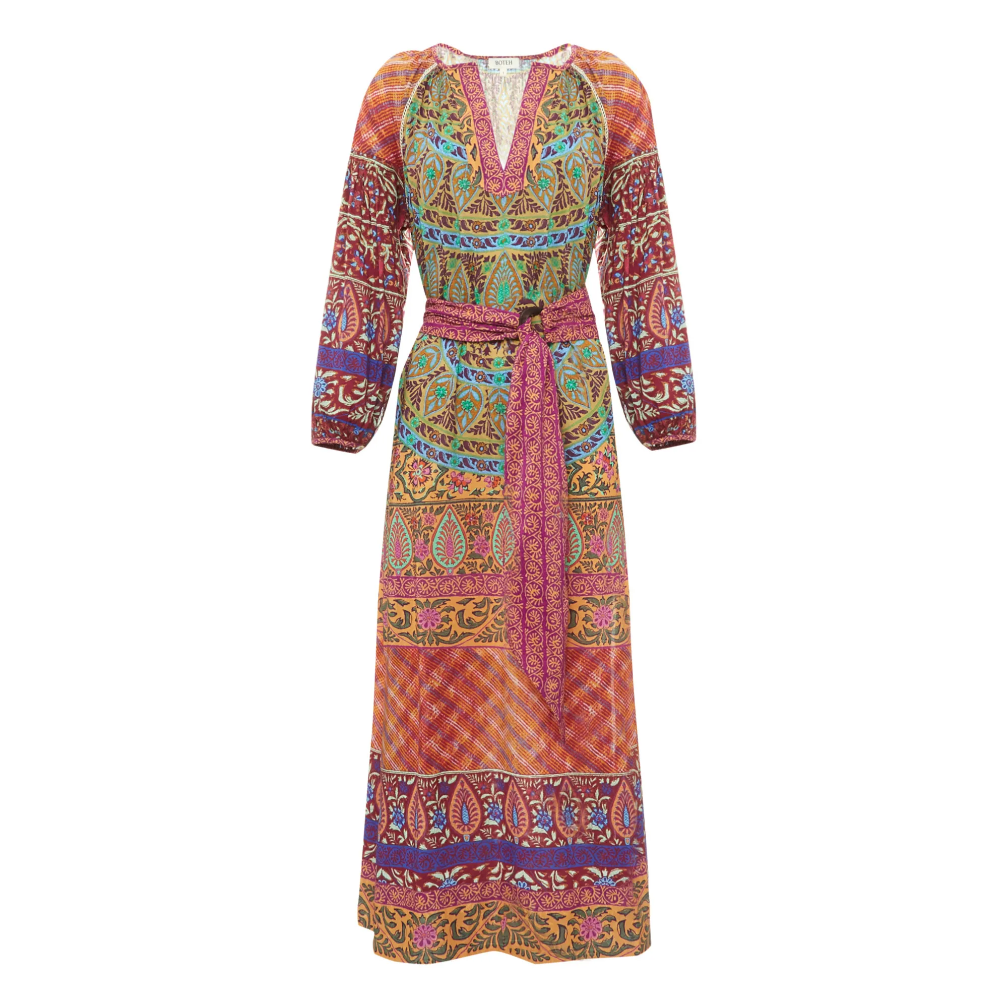 Boteh Pink Maxi Canar Dress