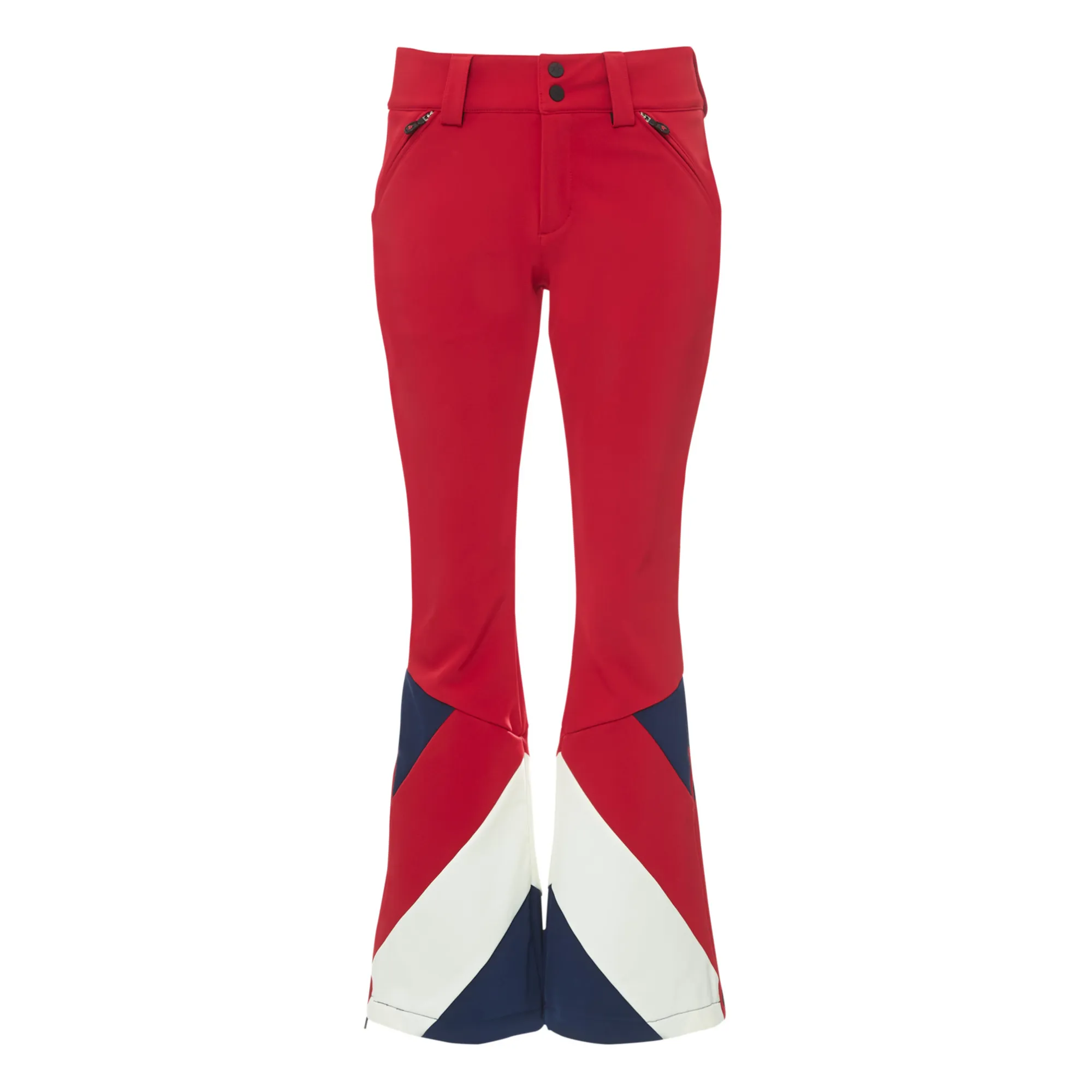 Aurora high-rise flared ski pants in red - Perfect Moment