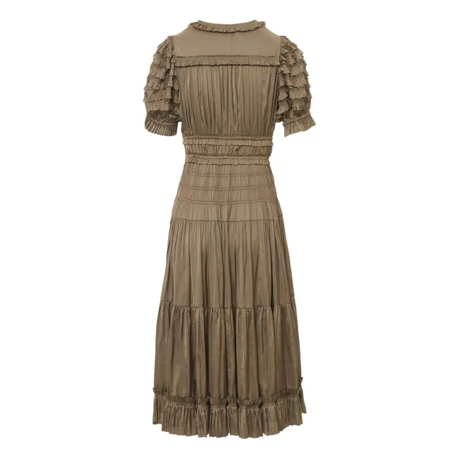 Carine Dress | Taupe brown