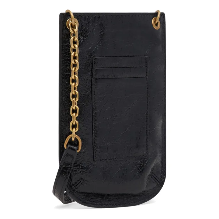 Studded Leather Phone Holder | Black- Product image n°5