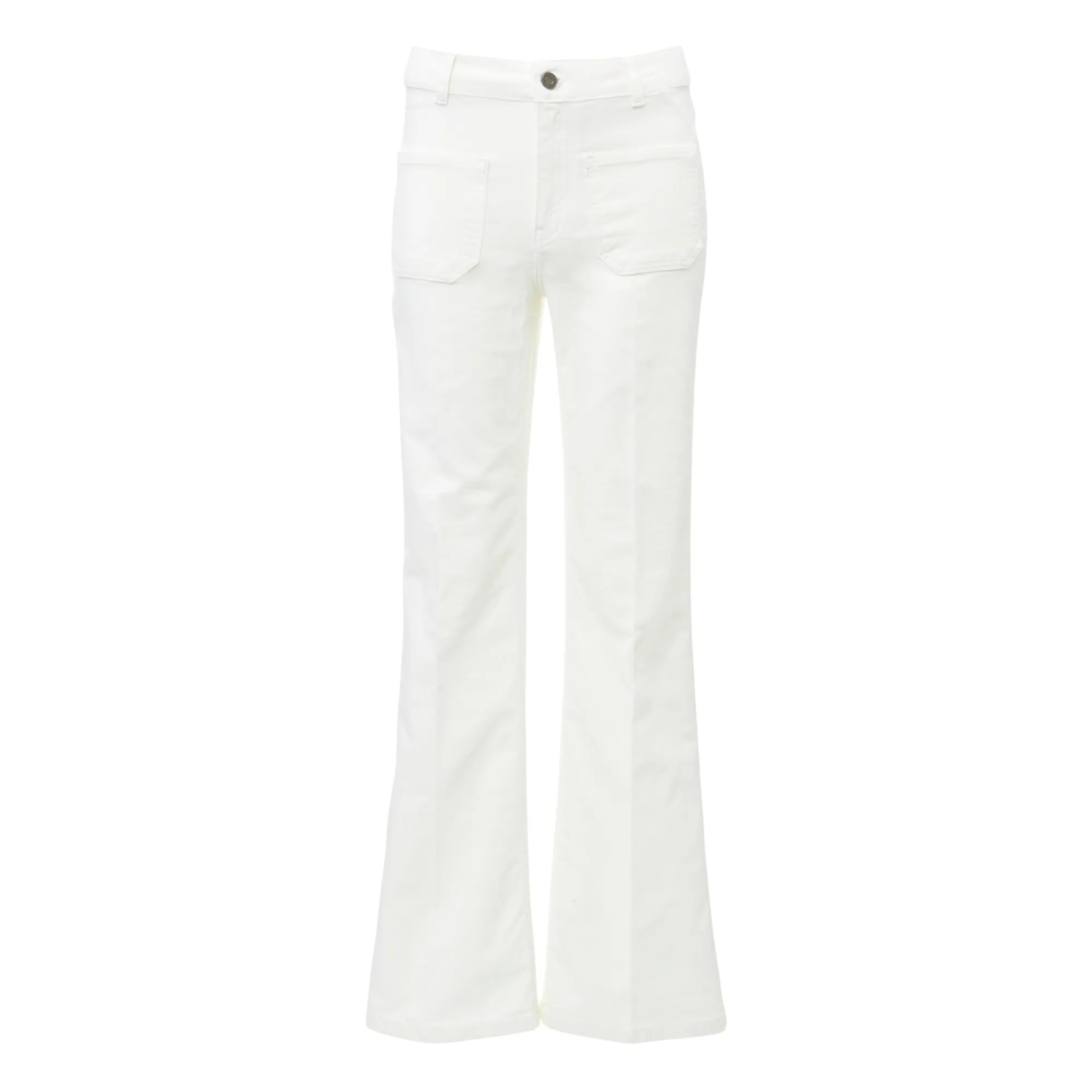 Vanessa Bruno Ecru Dompay Flared Jeans