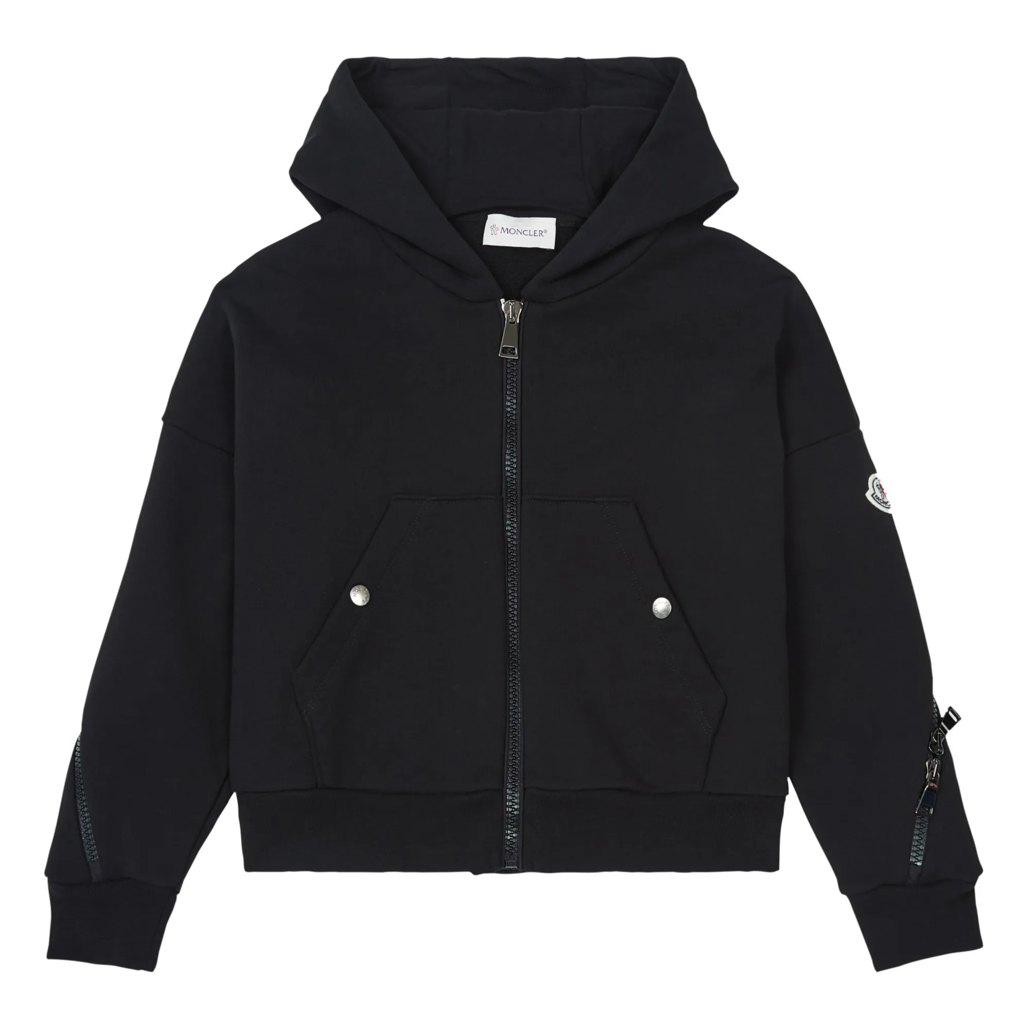 Moncler Hoodie zippé Sweat Noir Smallable
