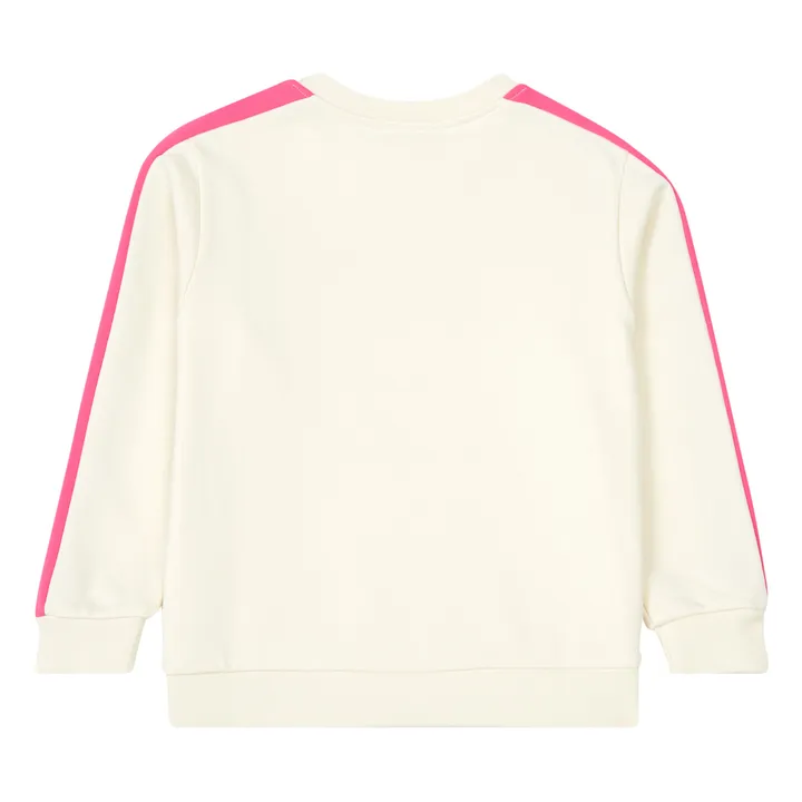 Sweatshirt Jani Bio-Baumwolle naturweiß | Rosa- Produktbild Nr. 2