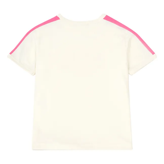 T-Shirt Tili Bio-Baumwolle naturweiß | Rosa