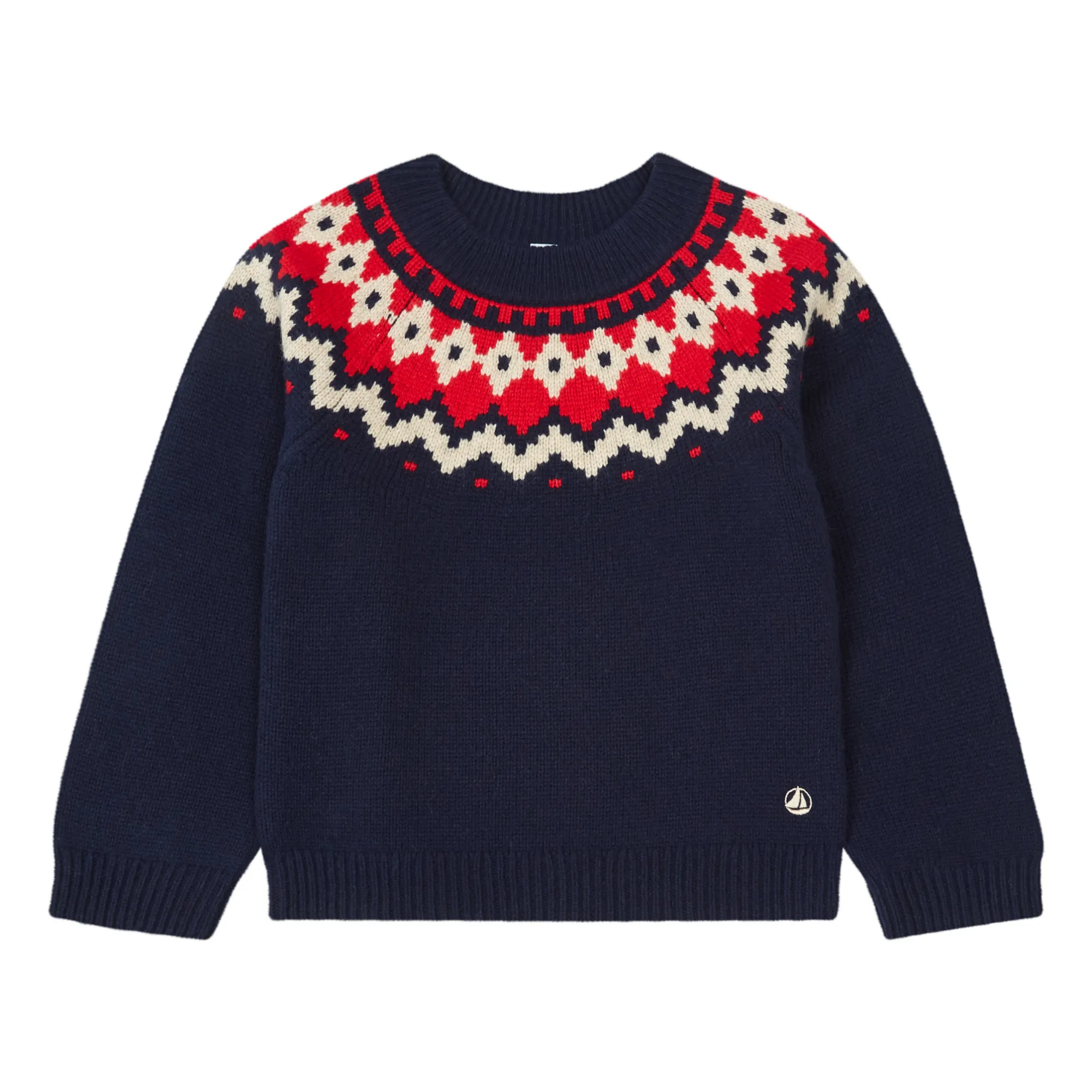 Petit Bateau Sottomaglia Per Bambini E Ragazzi - Modello Girocollo/Marshmallow - Taglie 3-10 Anni