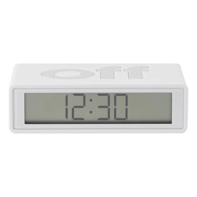 Flip+ Travel Alarm Clock | White