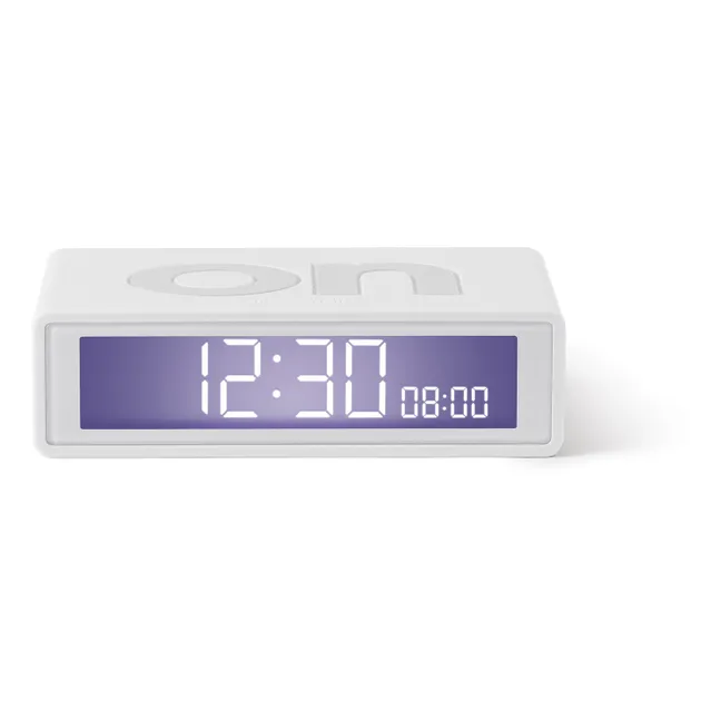 Flip+ Travel Alarm Clock | White