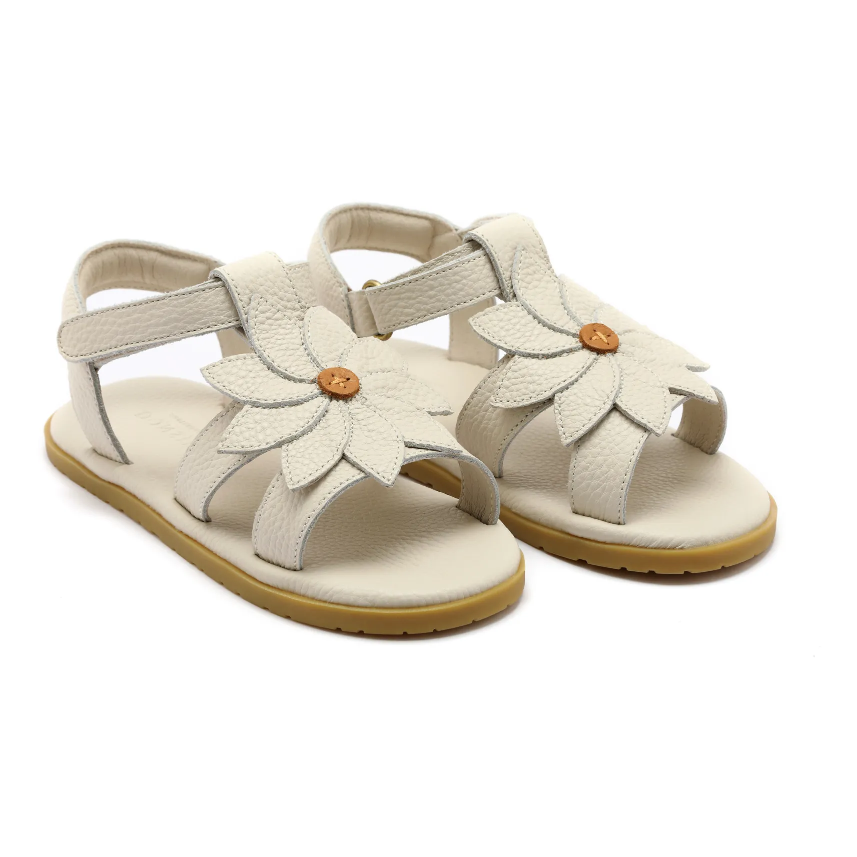 Sandales Iles Fields Marguerite Cuir | Crème- Image produit n°0