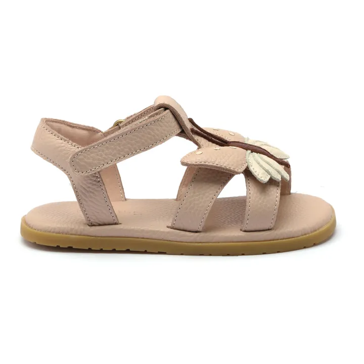 Iles Sky Butterfly Leather Sandals | Pale pink- Product image n°2