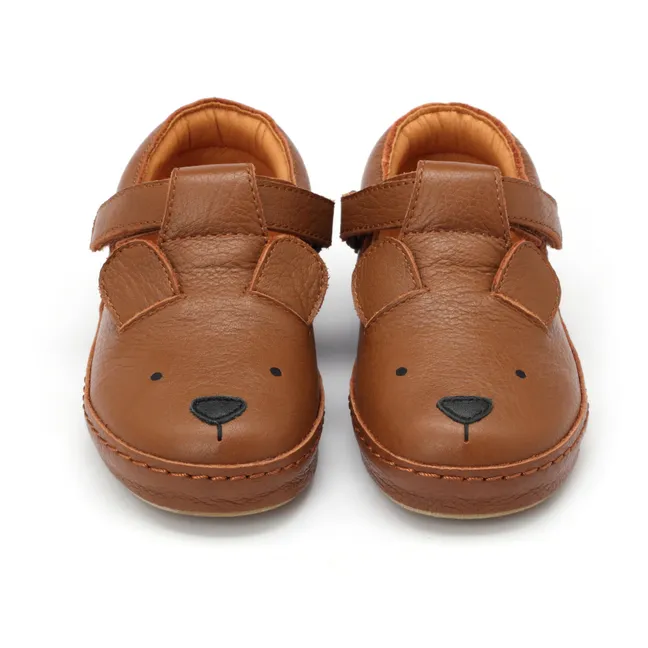 Xan Bear Velcro Sneakers | Cognac