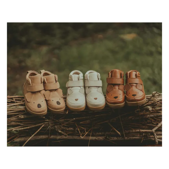 Baskets Scratchs Mika Ours | Cognac