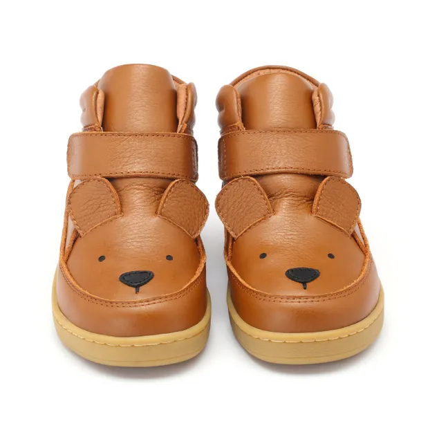 Baskets Scratchs Mika Ours | Cognac