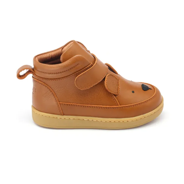 Baskets Scratchs Mika Ours | Cognac