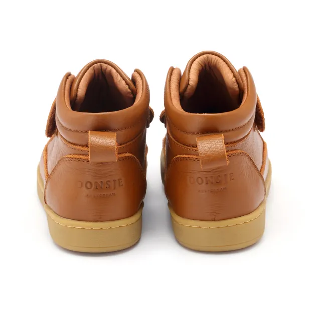 Baskets Scratchs Mika Ours | Cognac