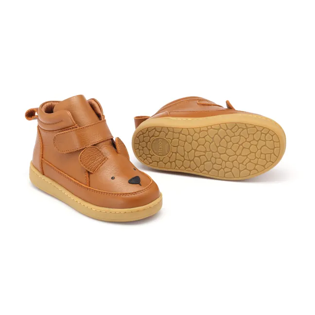 Baskets Scratchs Mika Ours | Cognac
