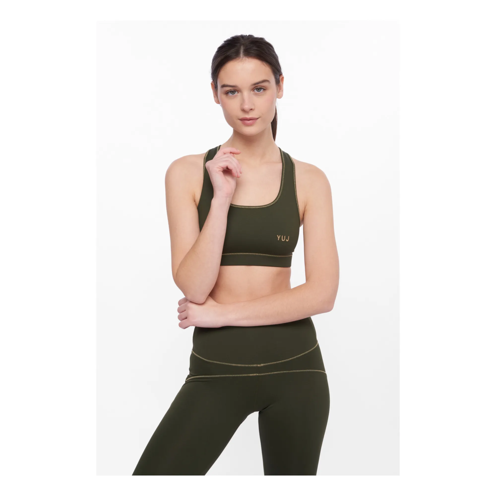 Yuj Paris Khaki Anahata Crop Top