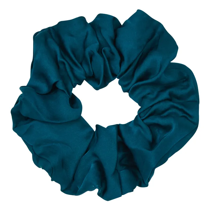 Satin Scrunchie | Peacock Blue- Product image n°0