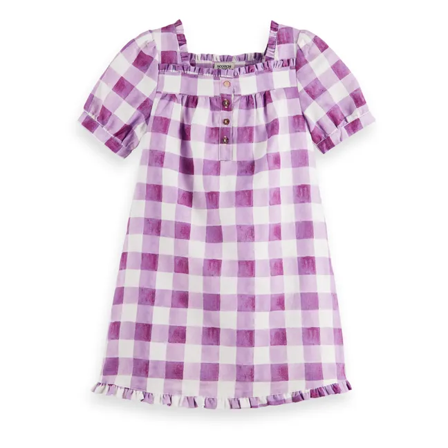 Robe Carreaux | Violet