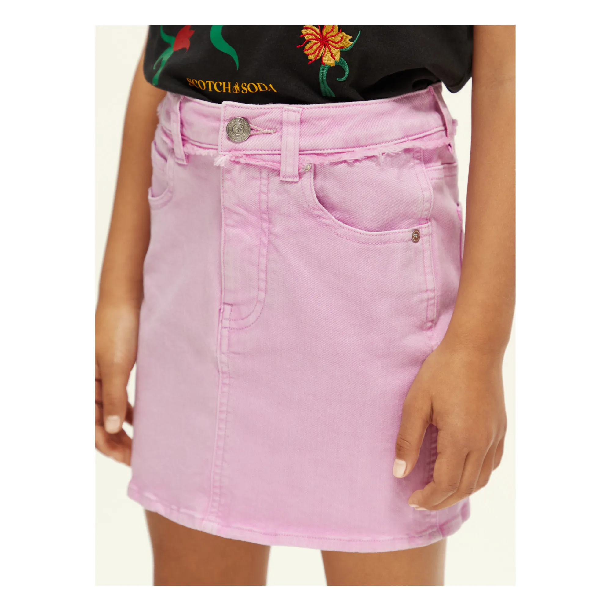 Scotch Soda Denim Skirt Pink Smallable
