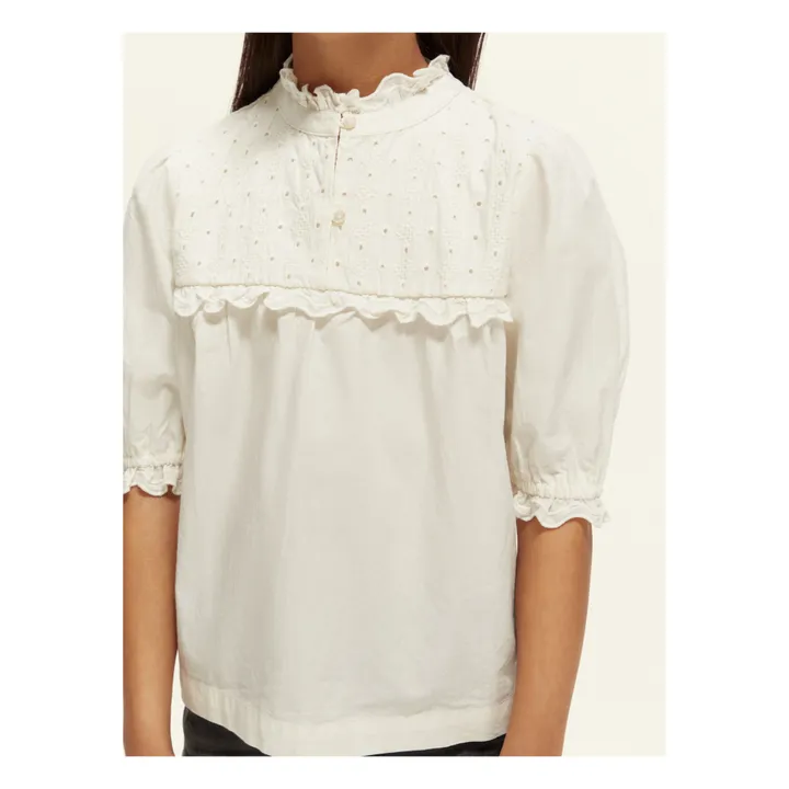 Broderie Anglaise Blouse | Ecru- Product image n°2
