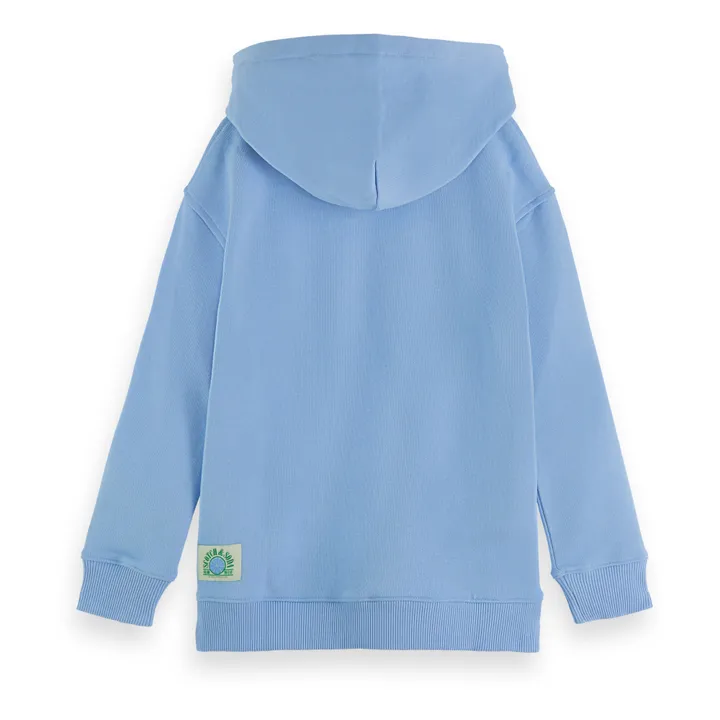 Sudadera con capucha de algodón orgánico Oversize | Azul Cielo- Imagen del producto n°2