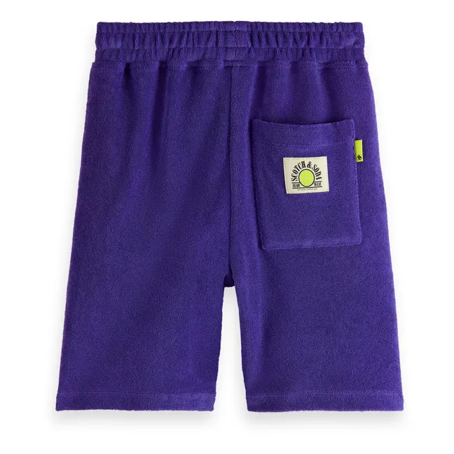 Terry Cloth Shorts | Purple