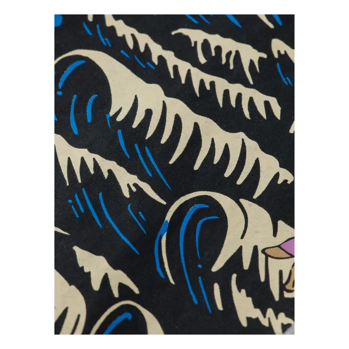 Artwork Surf T-Shirt Bio-Baumwolle | Grau Meliert- Produktbild Nr. 1