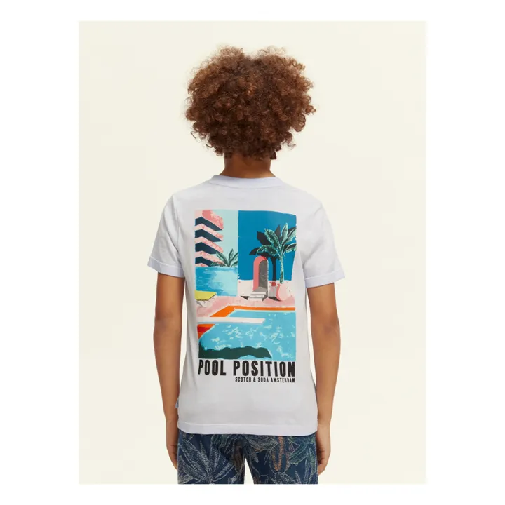 T-shirt Regular Fit Artwork Cornflower | Azzurro- Immagine del prodotto n°3