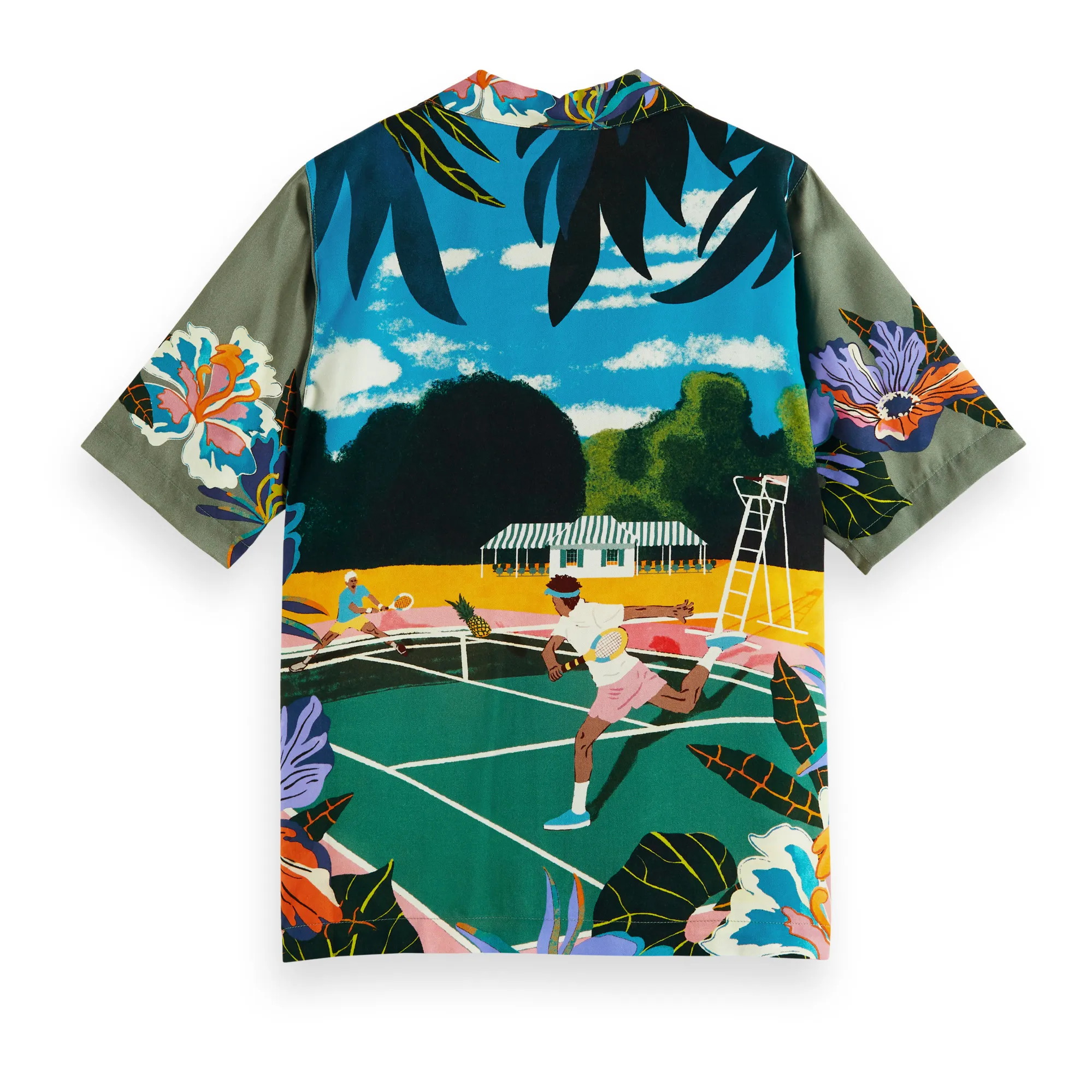 “Scotch & Soda” チェストアートワークスウェットシャツ Mint 50382741000B.jpg