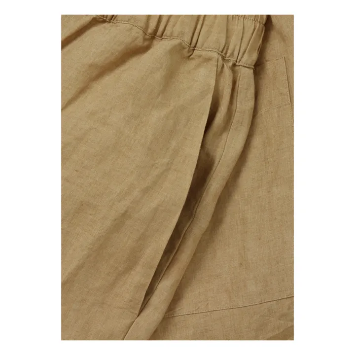 Pantaloni in lino Phillipa | Camel- Immagine del prodotto n°3