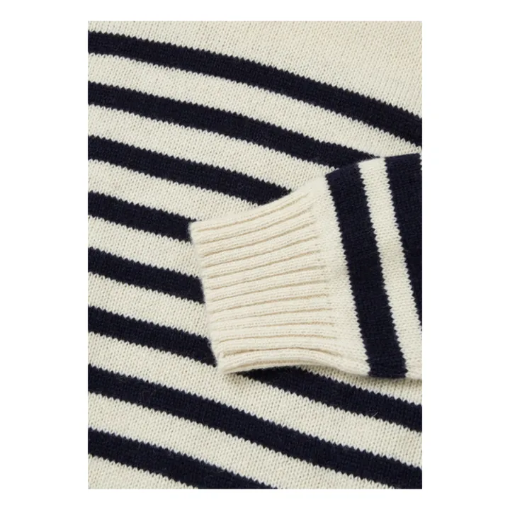 Saga Sartuul Wool Striped Jumper | Ecru- Product image n°5