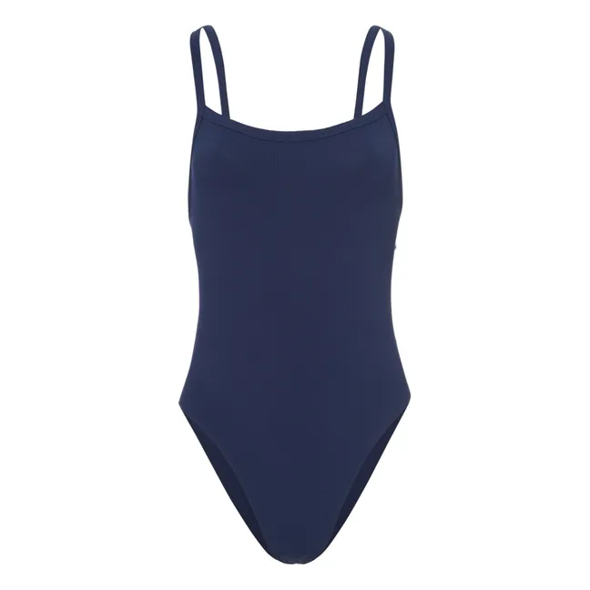 Trentanove Ribbed One Piece Swimsuit | Navy blue