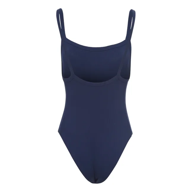 Trentanove Ribbed One Piece Swimsuit | Navy blue