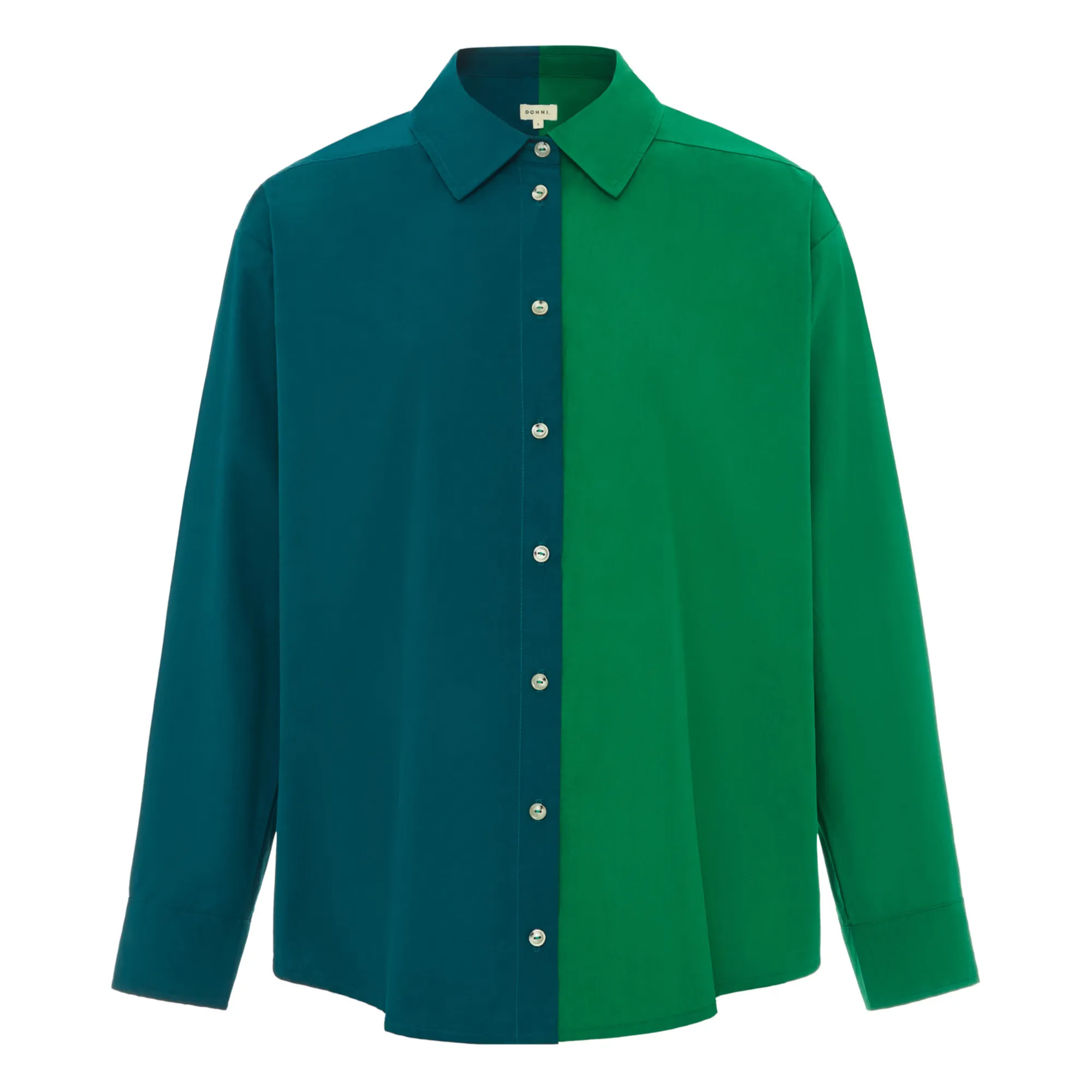 Donni Green Duo Poplin Shirt