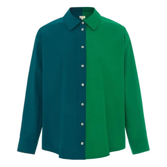 Duo Poplin Shirt | Green