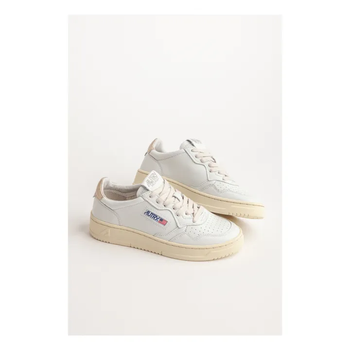 Medalist Low-Top Leather Sneakers | Gold- Product image n°2