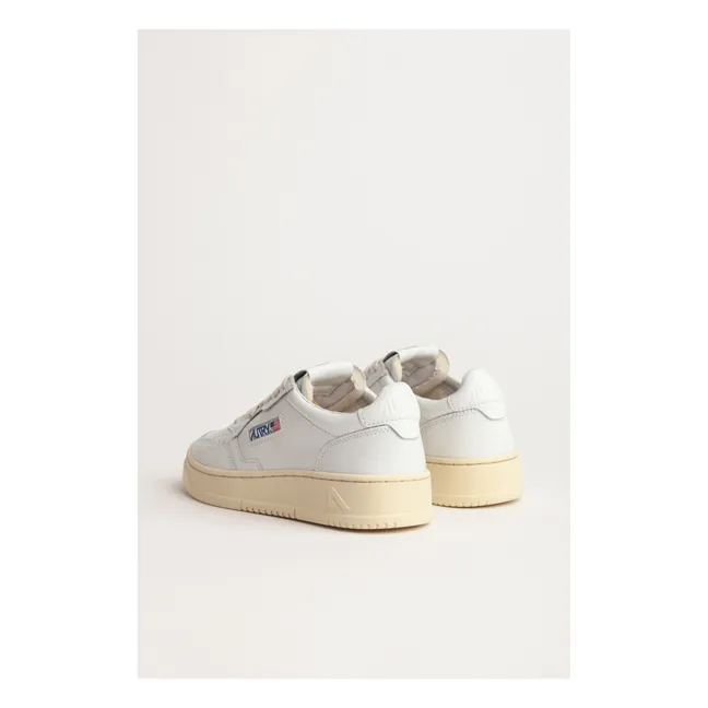 Medalist Low-Top Leather Sneakers | White