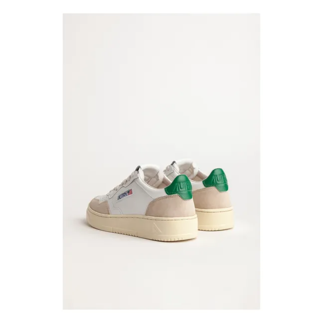 Medalist Low-Top Leather/Suede Sneakers | Green