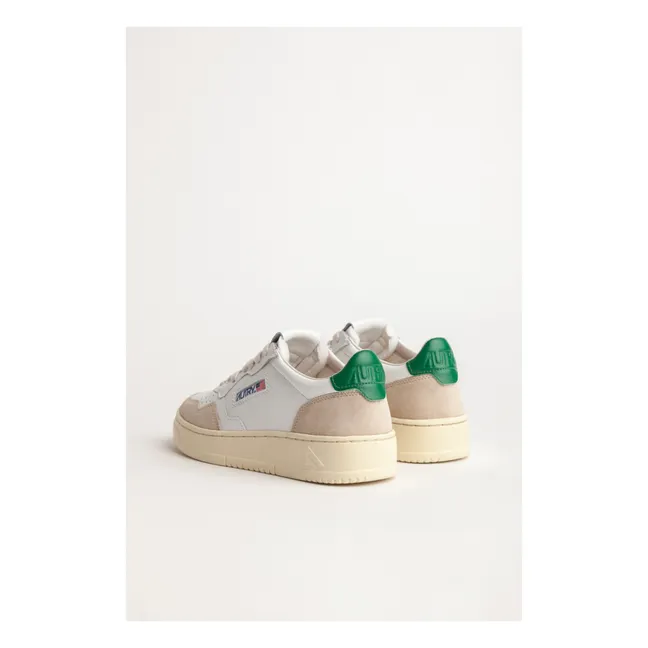 Medalist Low-Top Leather/Suede Sneakers | Green