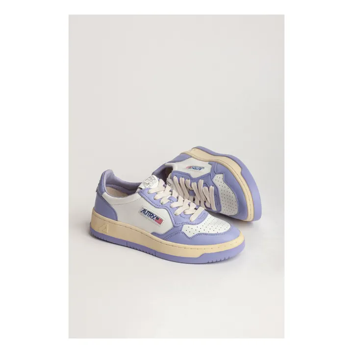 Medalist Low-Top Leather Two-Tone Sneakers | Purple- Product image n°1