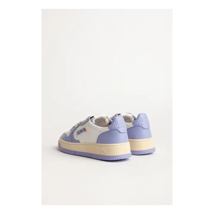 Medalist Low-Top Leather Two-Tone Sneakers | Purple- Product image n°3