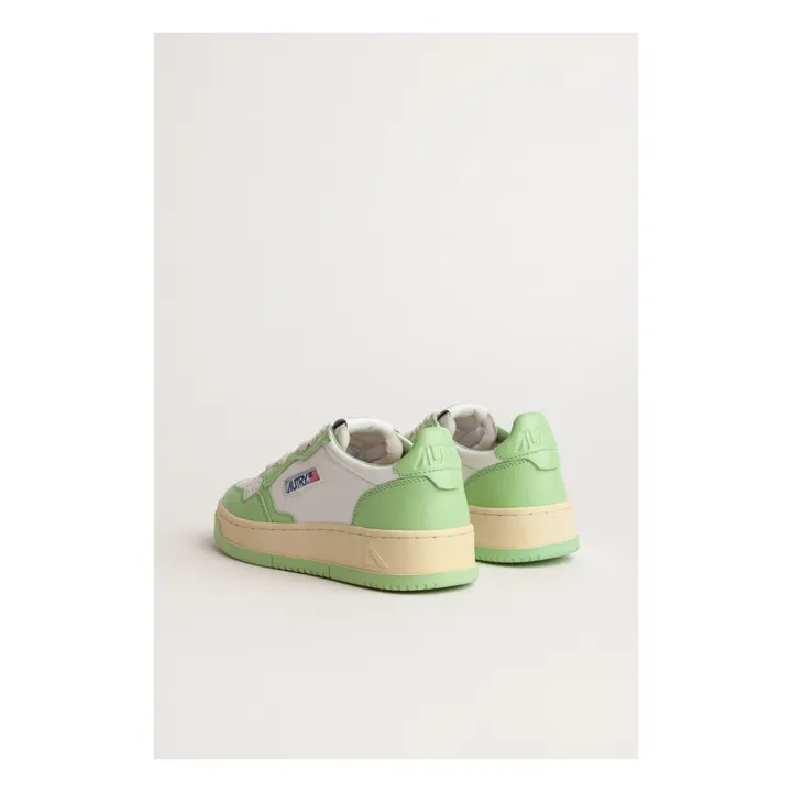 Medalist Low-Top Leather Two-Tone Sneakers | Pale green- Product image n°3