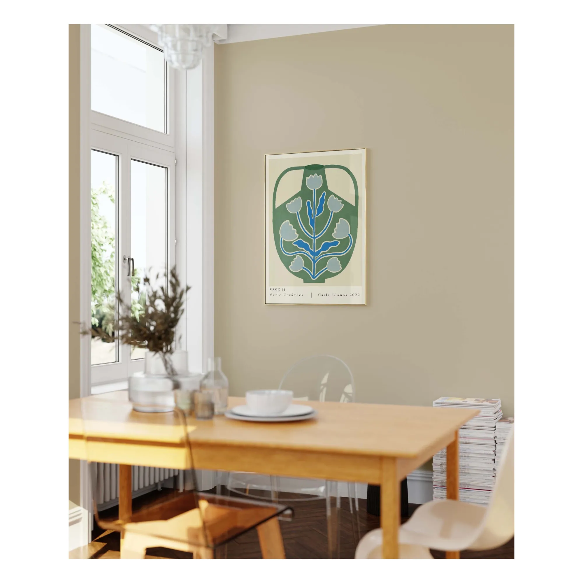 Carla Llanos - Affiche Vase #11 (Carla Llanos) - Image 1