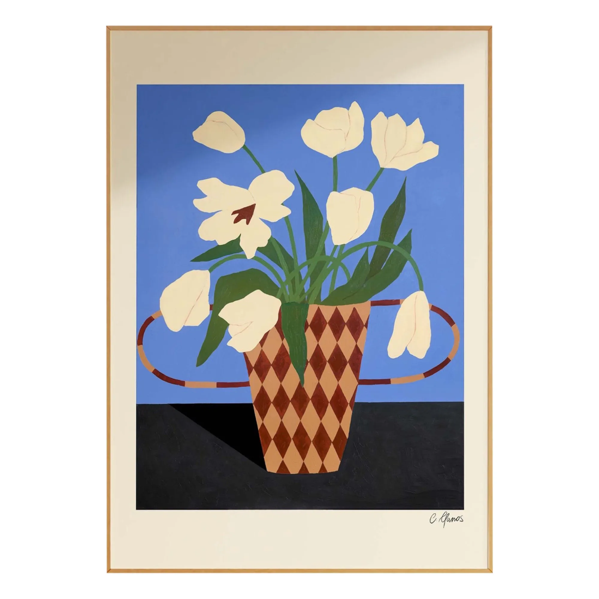 Carla Llanos - Affiche White Flowers (Carla Llanos) - Couverture