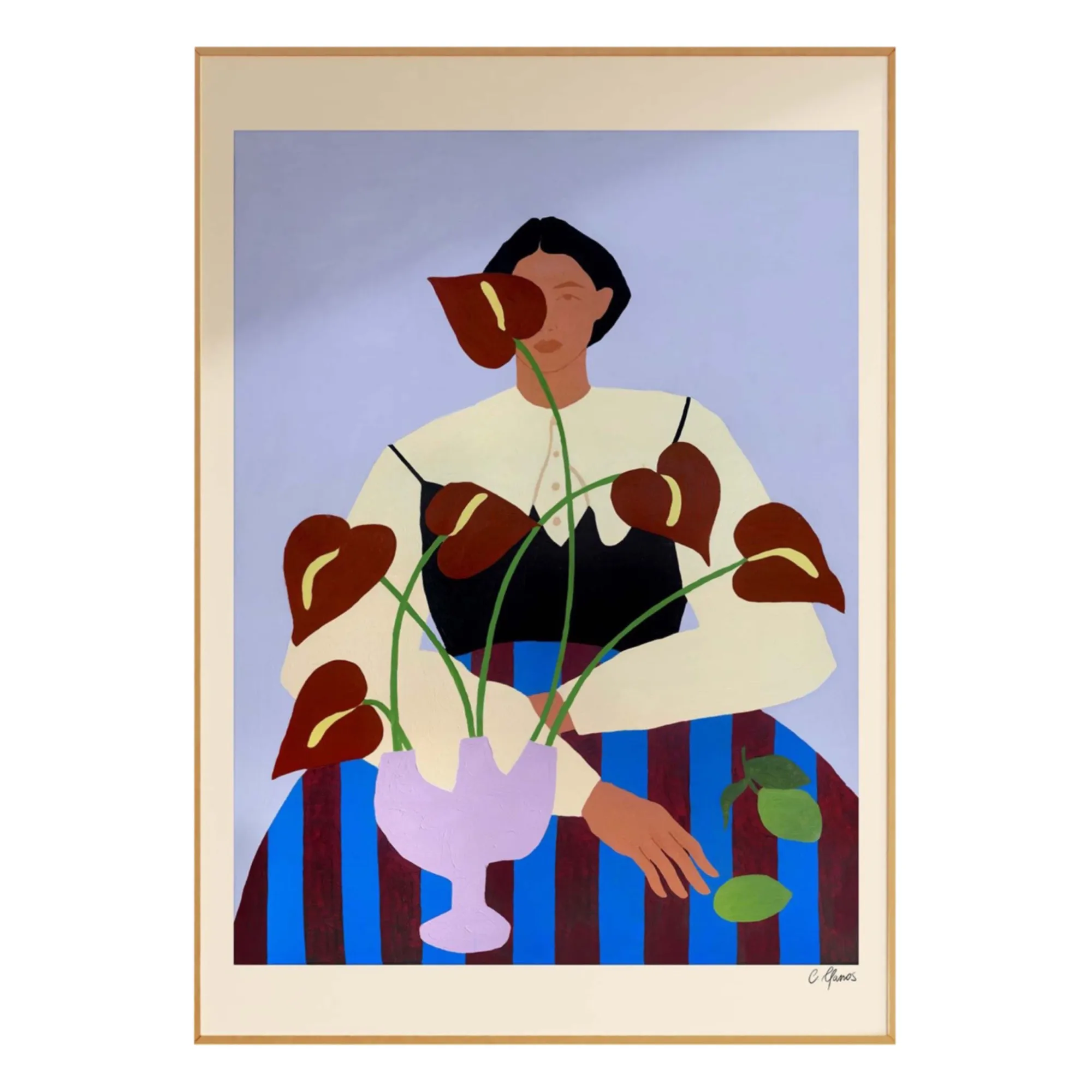 Carla Llanos - Affiche Anthurium flowers (Carla Llanos) - Image 1