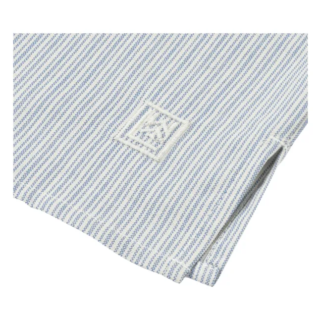 Houston Organic Cotton Long Sleeve Shirt | Blue