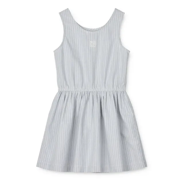Kurzes Kleid Bio-Baumwolle Idaho | Blau